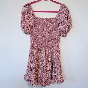 Romper with Smocked Tube Top Short Wide Leg Jumpsuit Size L